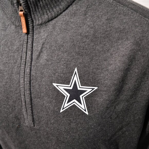 Dallas Cowboys Devon & Jones Men's Pullover Sweater 1/3 zip S-3XL New with Tag - Picture 2 of 9